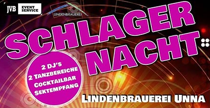3-mal im Jahr stattfindende eigene Partyreihe in Kooperation mit der Lindenbrauerei Unna